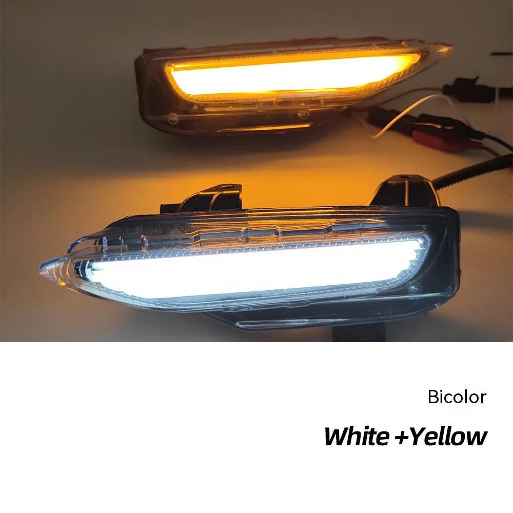 Infiniti Q50 Q70 front bumper LED daytime running and turn signal lamp unit with ABS housing