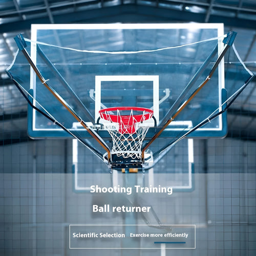 Second generation automatic basketball shooting return trainer with cowhide leather and iron frame.