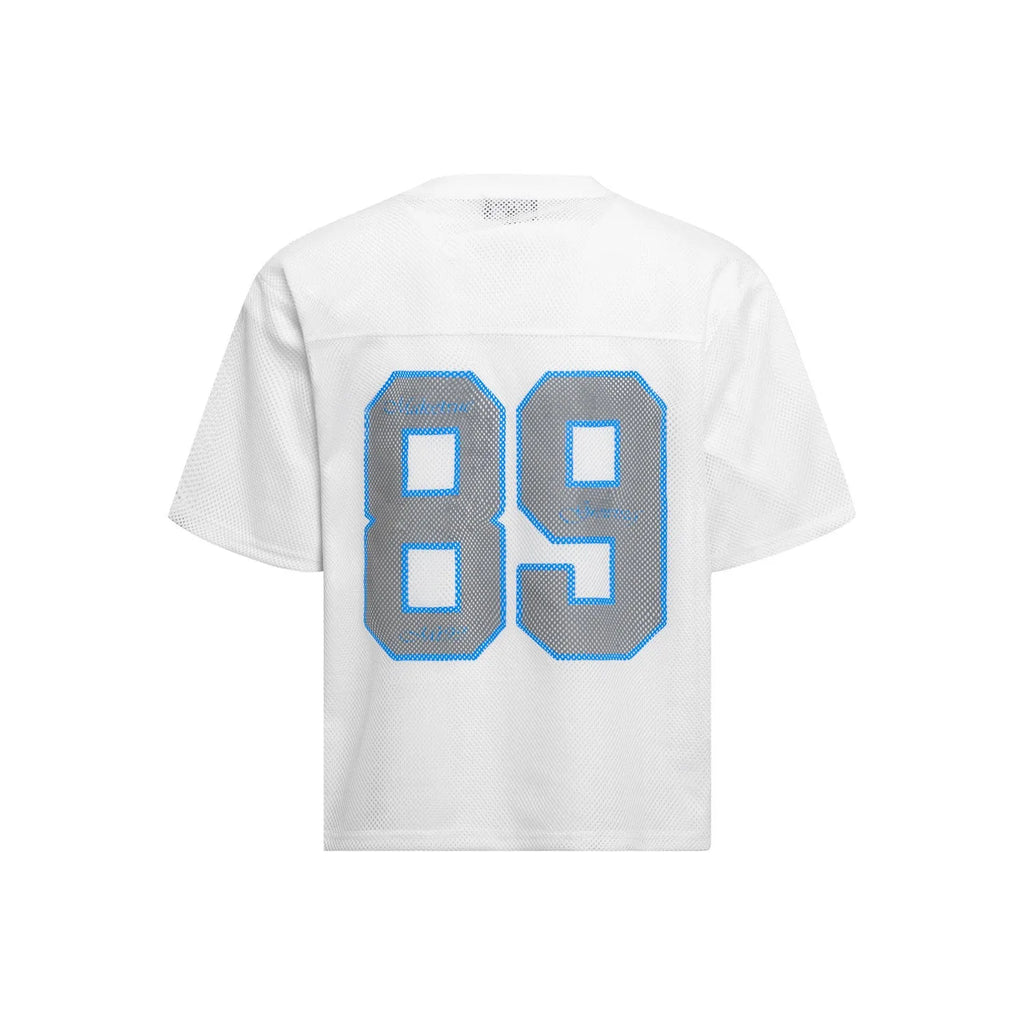 Alphanumeric printing loose fit casual T-shirt in black or white colour