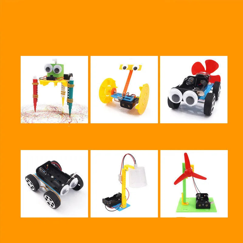 DIY plastic puzzle assembling building blocks science experiment teaching aids for children 7-14 years