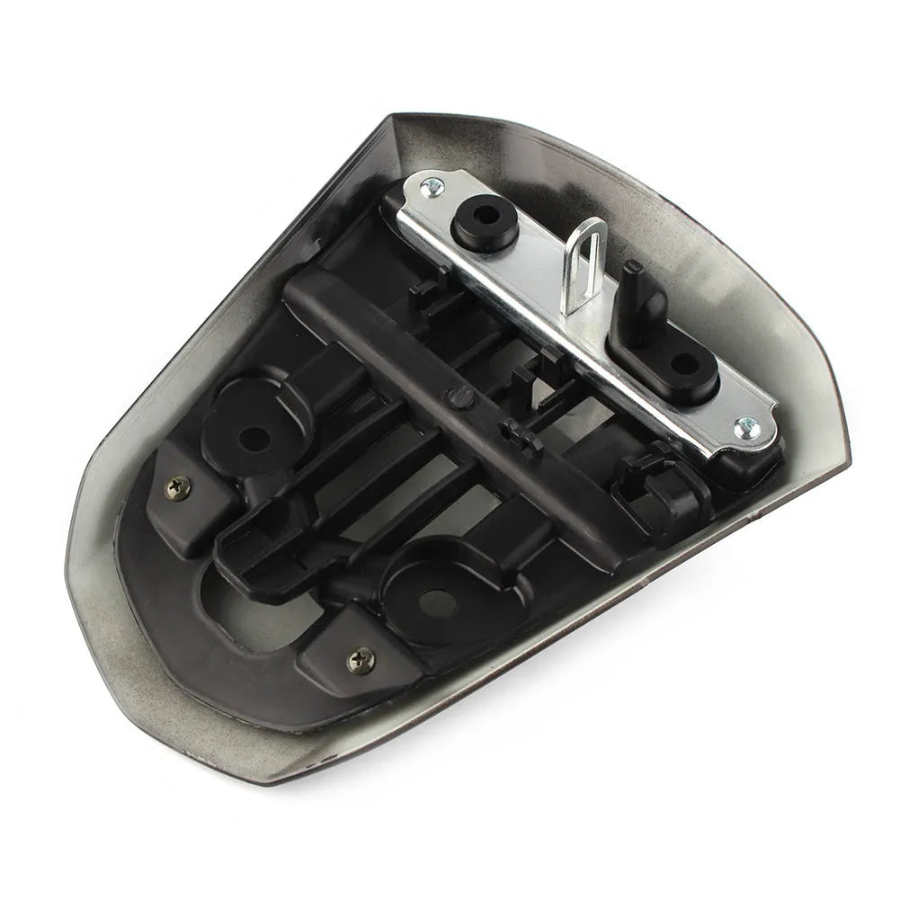 GSXR1000 motorcycle rear cowl seat cover in ABS plastic, shown in available colours including Carbon Fibre.