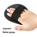 Round cake design bath gadget with finger style grip in rubber material