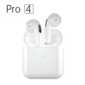 Pro4 Black and Pro4 White wireless Bluetooth sports headphones for in-ear use during exercise.