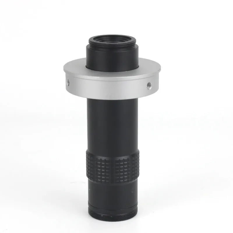 Black industrial camera monocular lens with 30mm diameter for macro inspection