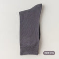 Men's pure cotton mid-calf business socks in solid colours with sweat absorption and deodorant function