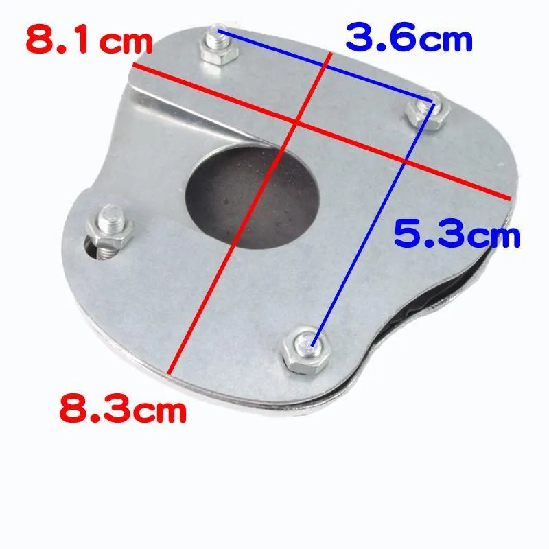 Metal motorcycle brake pedal skid plate footrest in multiple style options