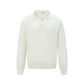 Loose acrylic fibre pullover sweater in black, dark grey or creamy white colours