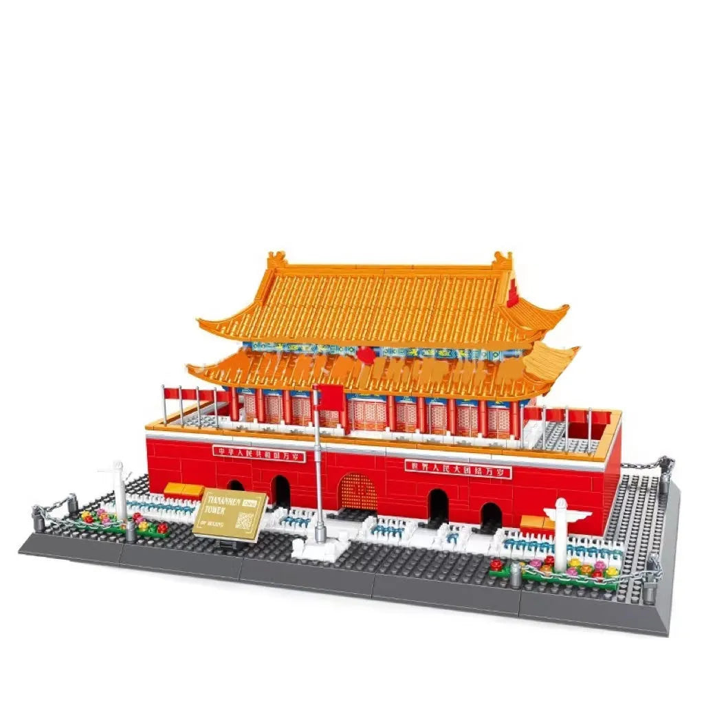 Wange small particle building blocks set with over 800 pieces for world landmark model construction