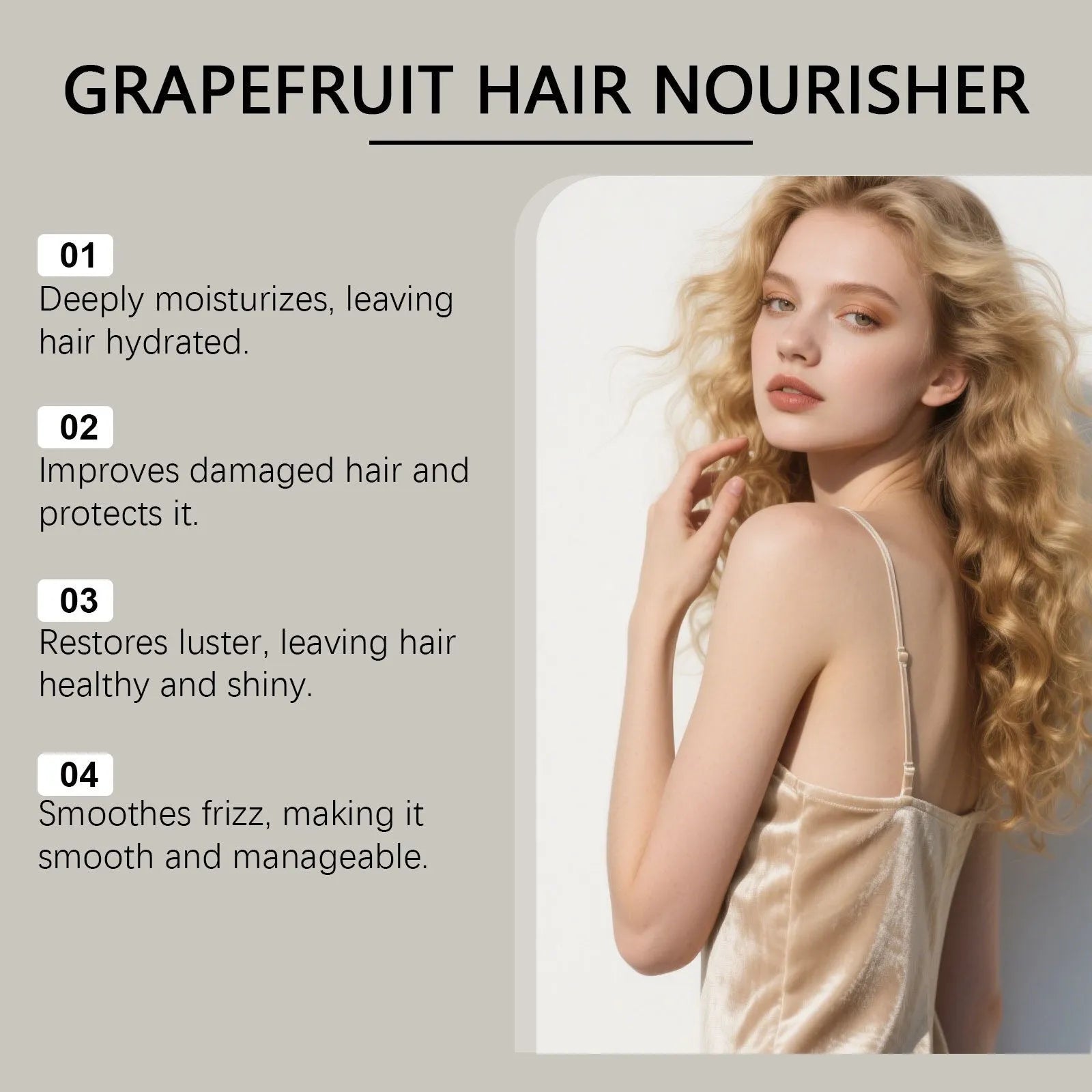 120ml tube of grapefruit hair conditioner with ginger and rosemary oils
