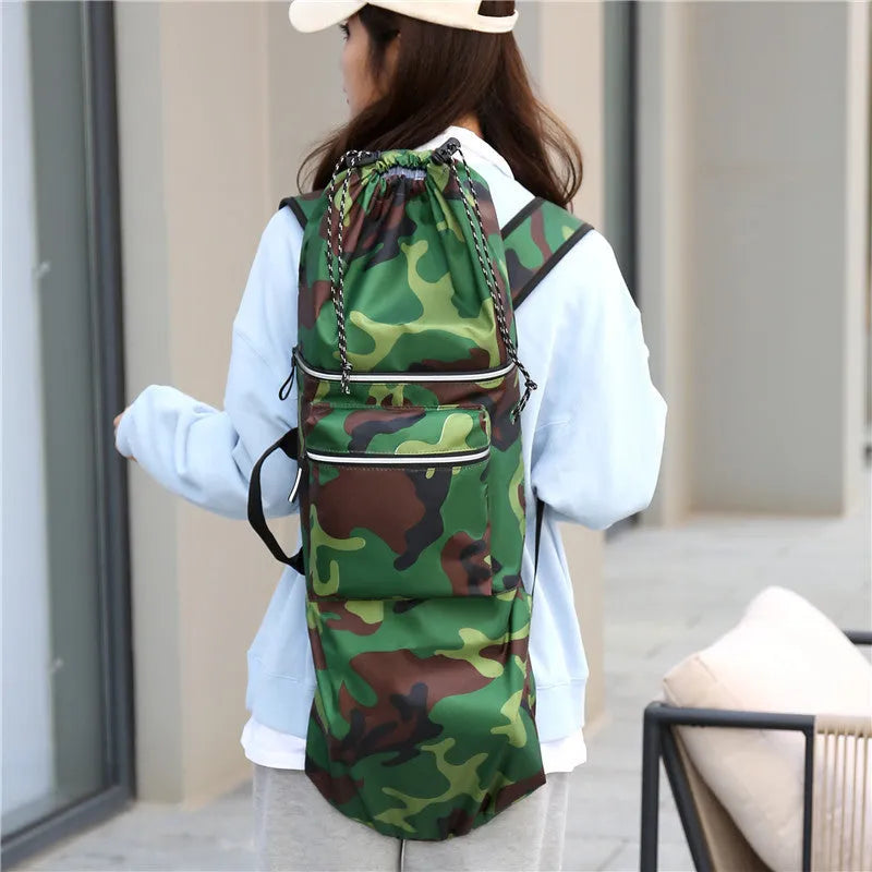 Waterproof nylon skateboard backpack for yoga and outdoor sports with multiple colour options