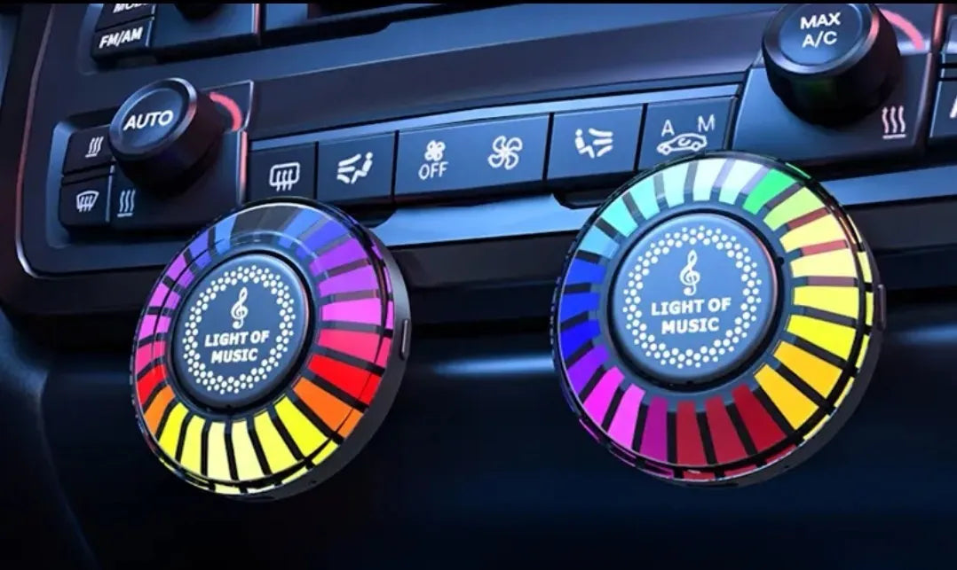 3D pickup RGB voice-controlled car atmosphere light with air vent aromatherapy function