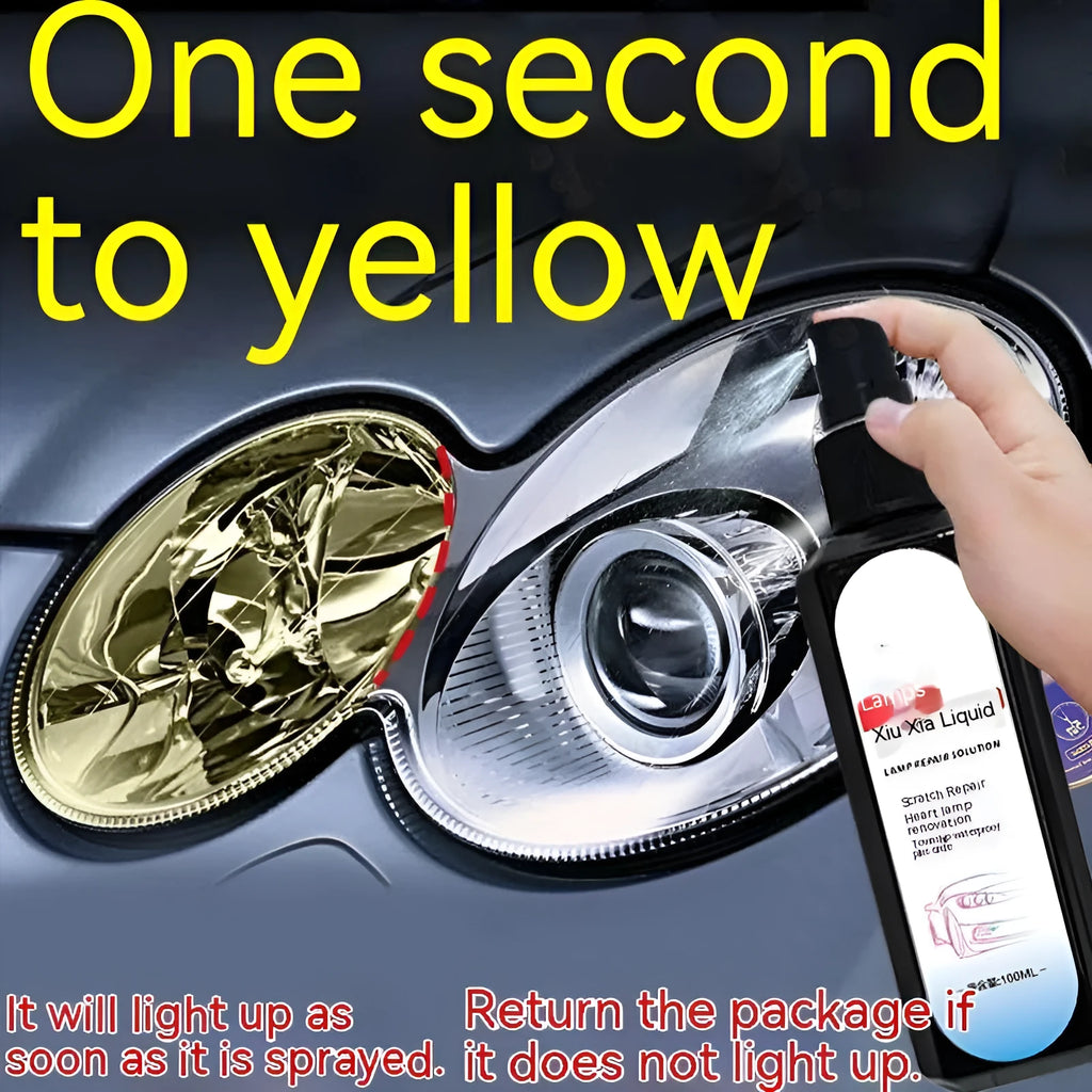 100ml bottle of car headlight renovation polishing liquid for plastic lens restoration.