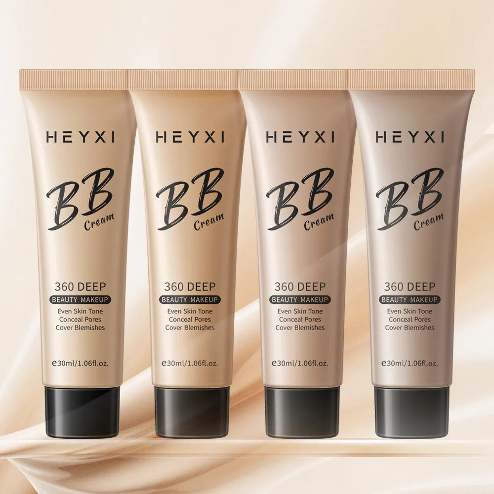 Waterproof BB cream in four shade options for natural skin tone matching