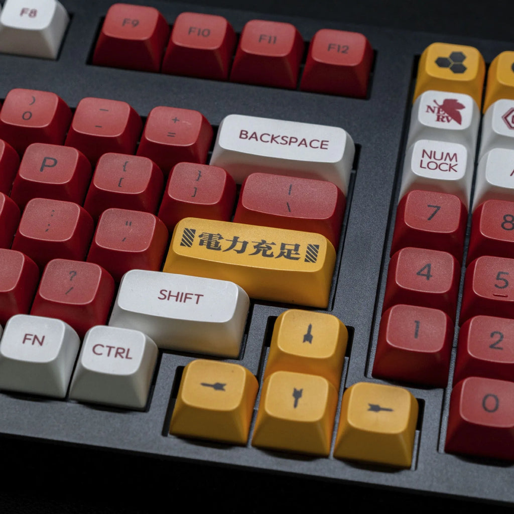 138 PBT sublimation printed keycaps in boy and girl colour matching design for mechanical keyboards