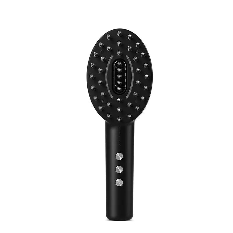 KD3802 black scalp medicine supplying device with vibration massage function and charging cable
