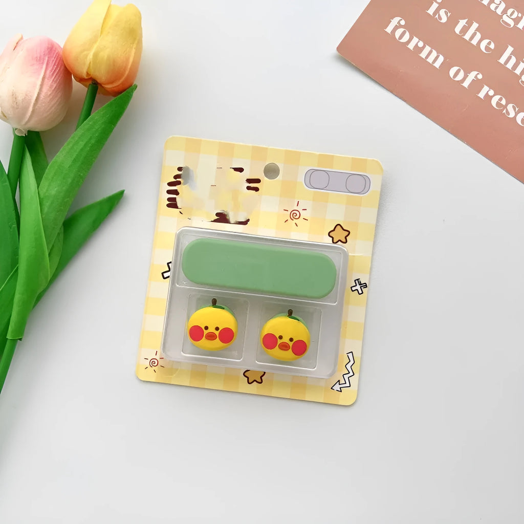 Cartoon magnetic protection data cable fixer in multiple colours for desktop cable management