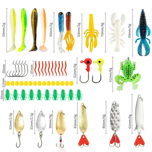 24-piece Christmas mino bog fishing blind box set with metal construction in 01 style colour