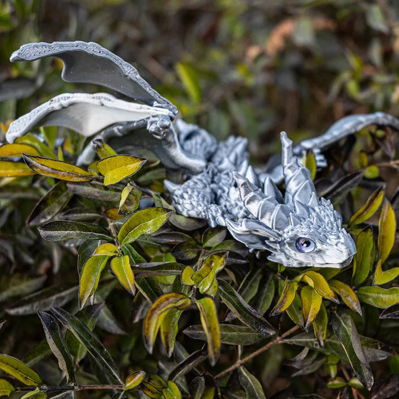 Printed flying dragon wings decoration toy in a selected colour, showing 25 cm size and detailed texture.