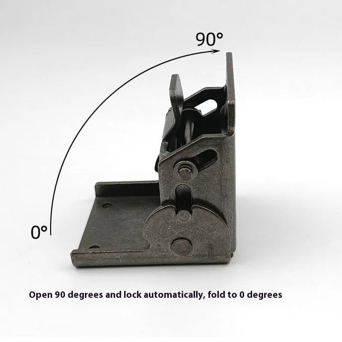 Furniture foot folding hinge with electroplated finish for cabinet doors
