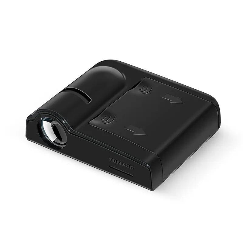 Black or beige ABS plastic car decorative projection radium lamp with compact dimensions
