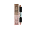 Dual-ended 2-in-1 highlighter and repair makeup pencil for eyebrows and contouring.