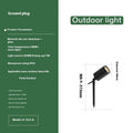 Outdoor aluminium ground lamp with LED lighting for garden and courtyard use