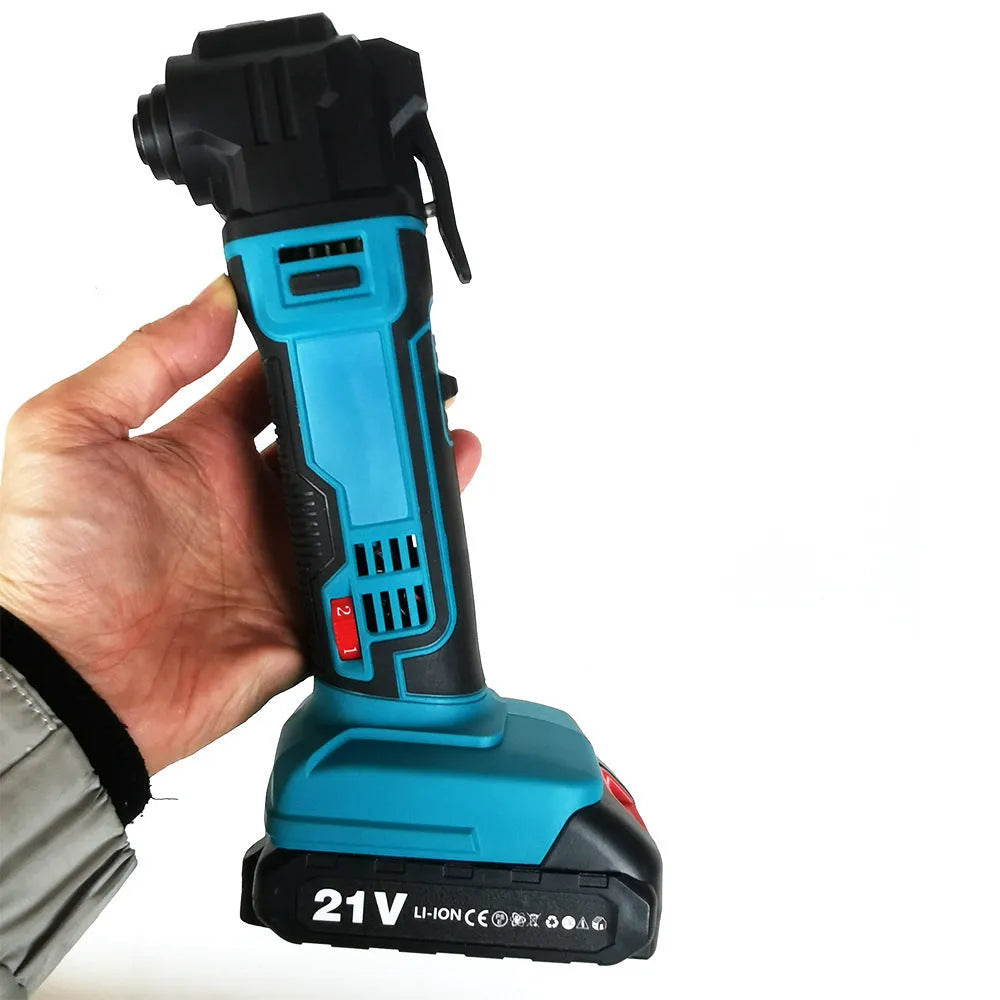 Metal rechargeable brushless lithium battery trimming machine body with dual charger and accessories in plastic box
