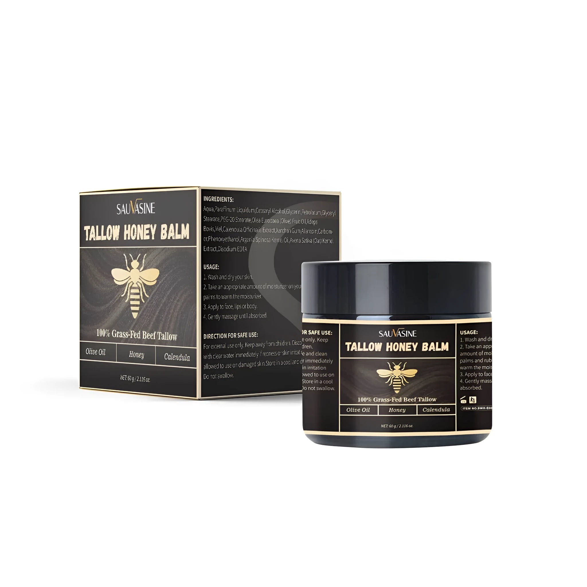 Butter and Honey Face Cream 60g container showing standard specification universal moisturiser