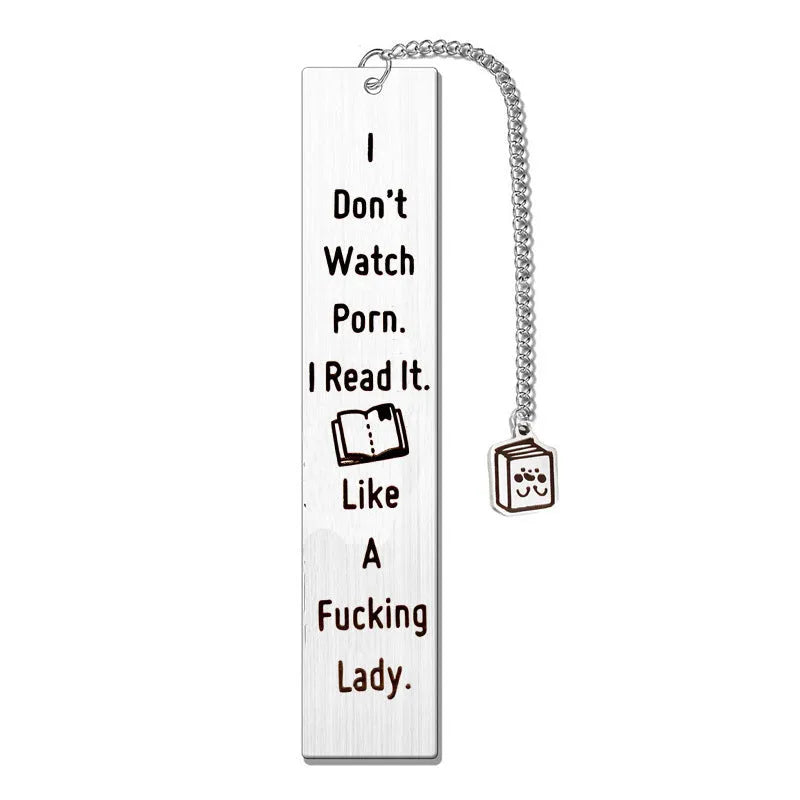 Stainless steel bookmark with tassel in gift box, 13cm long metal page marker for books.