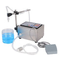 GFK280 model CNC automatic quantitative liquid filling machine on a workbench.