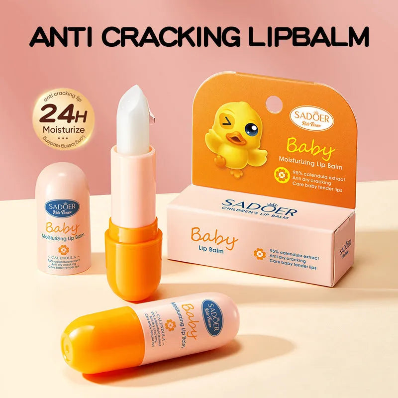 Anti-chapped moisturising lipstick stick in its packaging, showing variant net content options.