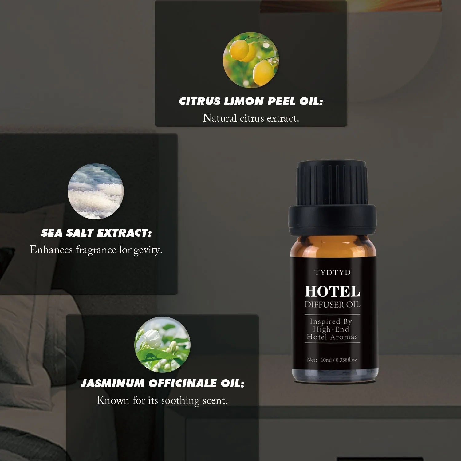 10ml natural plant fragrance essential oil bottle for universal skin types