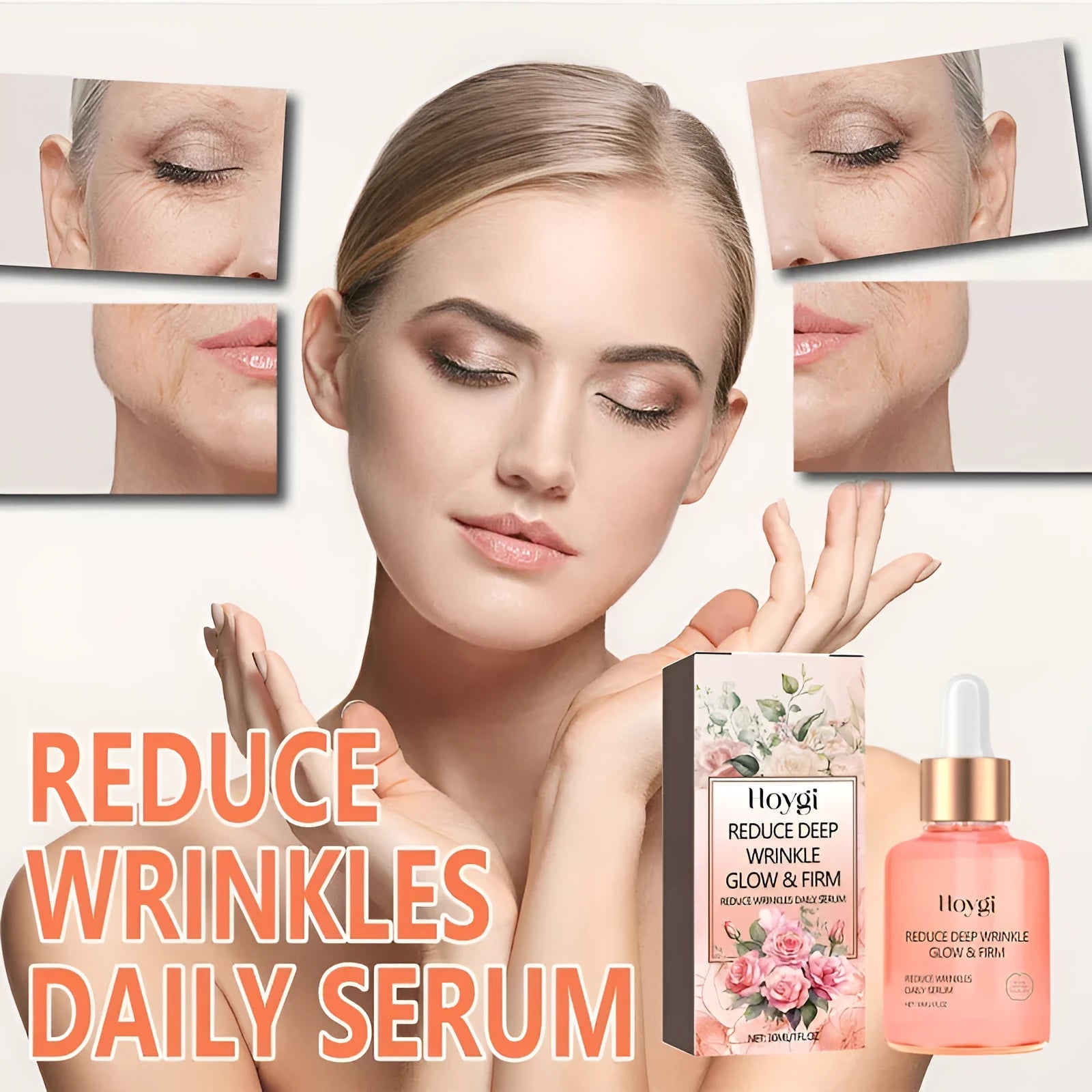 30ml rose essential oil bottle for skincare with fine wrinkle smoothing and brightening properties
