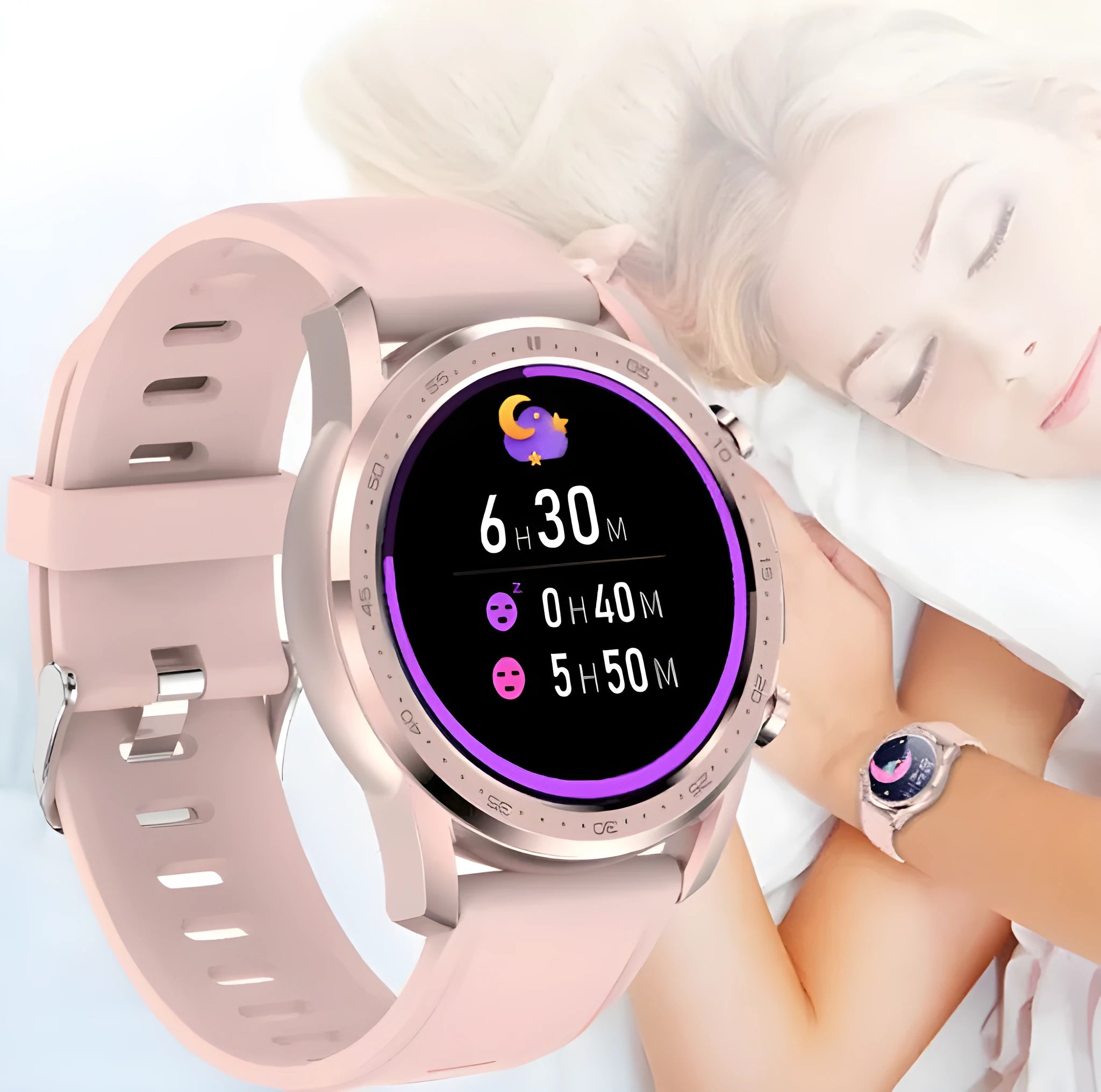 Youth2 smart bracelet with body temperature display on 1.3-inch screen, zinc alloy case