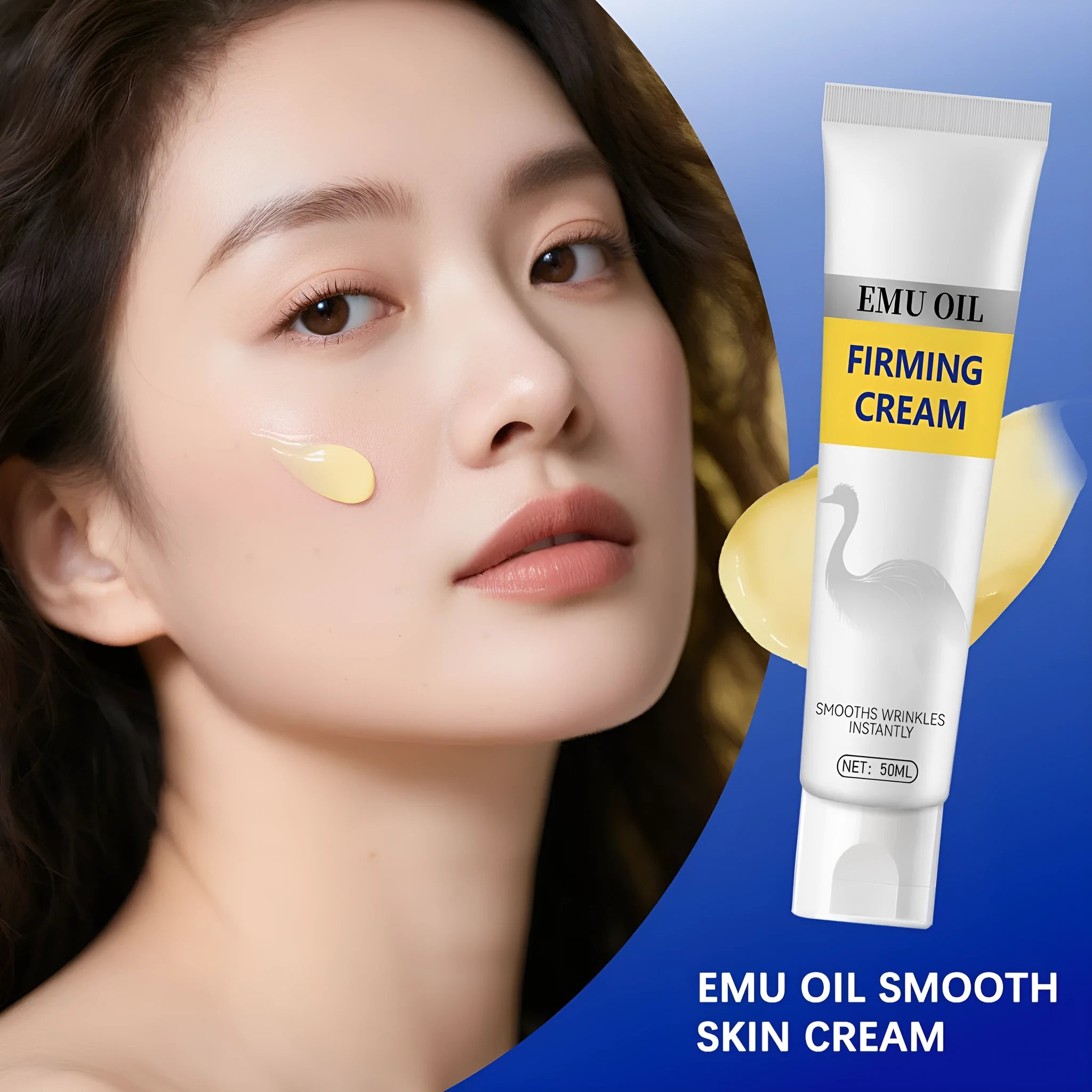 Standard neck cream 50ml tube moisturiser for fading wrinkles and lifting skin