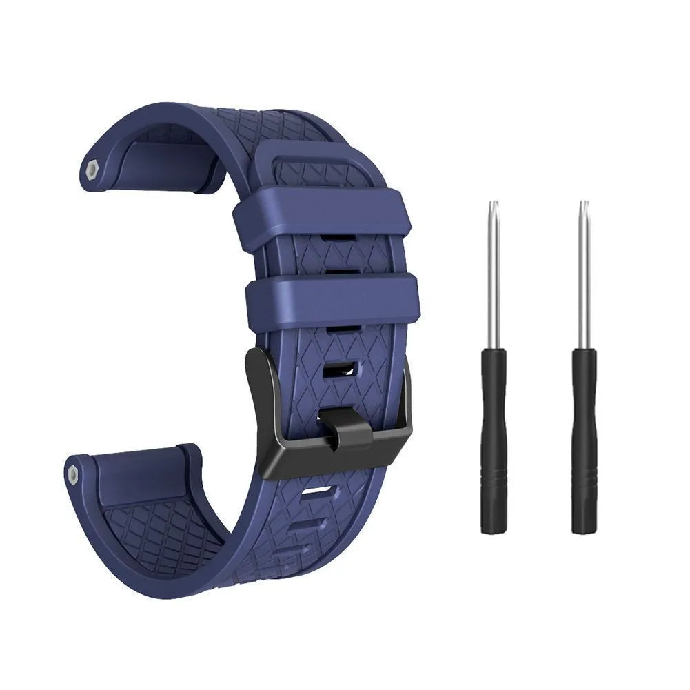26mm silicone watch strap for Jiaming watches in multiple colour options showing sport style