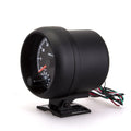 Black automotive tachometer with blue light pointer display for engine RPM measurement