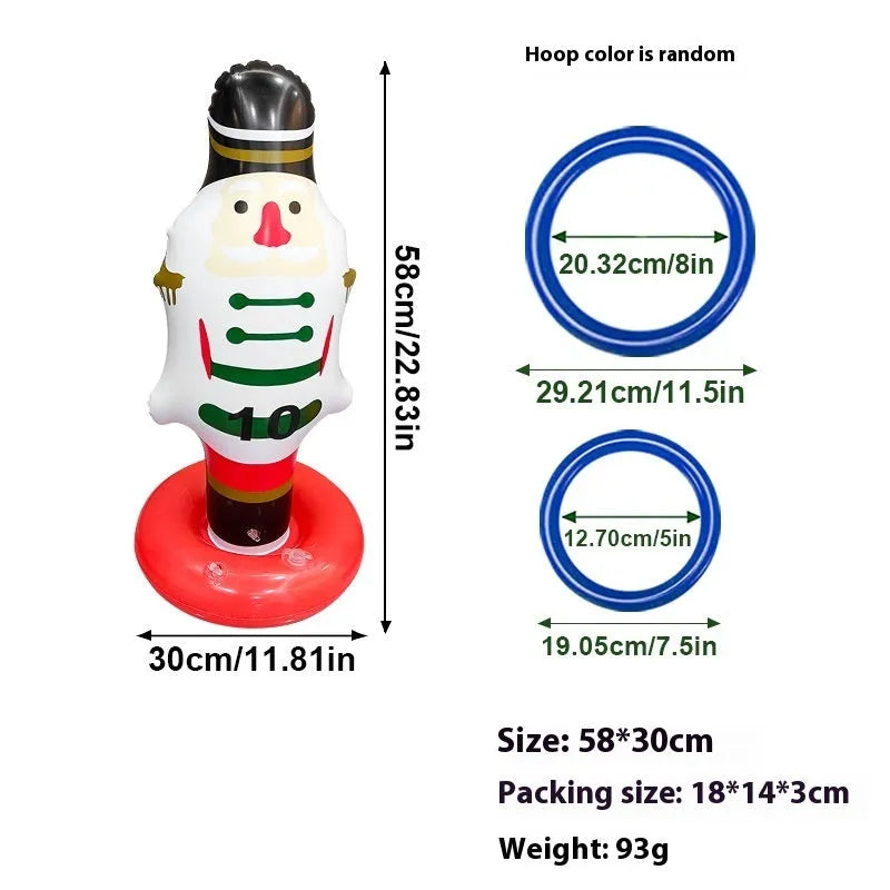 PVC inflatable Halloween throwing toy with octopus design for ghost festival games