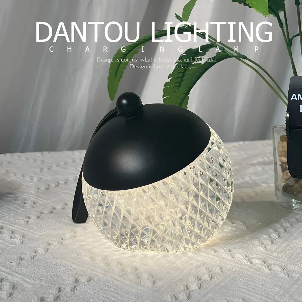 Portable dimmable touch control night lamp in minimalist European style design
