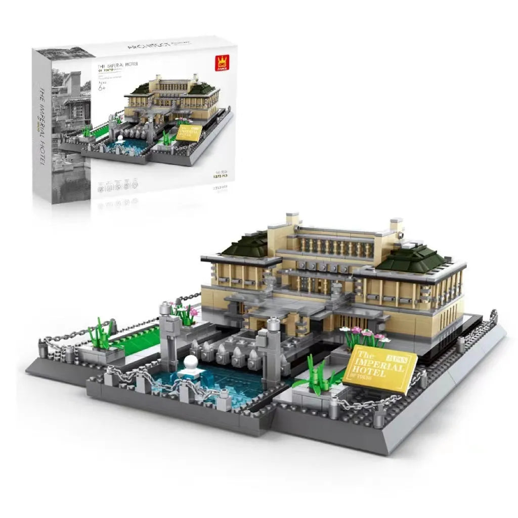 Wange small particle building blocks set with over 800 pieces for world landmark model construction