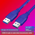 USB 3.0 A male to A male data cable for external hard drive enclosures on a white background.