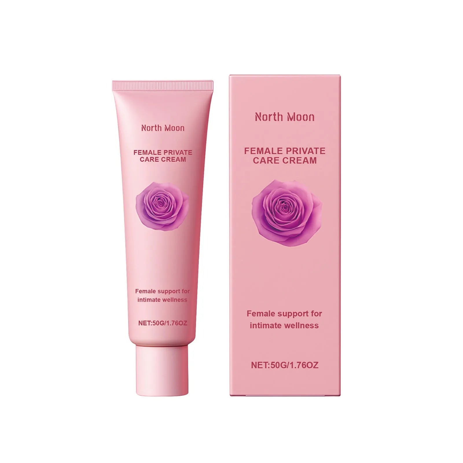 50g jar of moisturising cream with rose and peppermint extracts for dry skin relief
