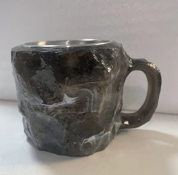 400ml mineral crystal resin coffee mug with handle in various colour options