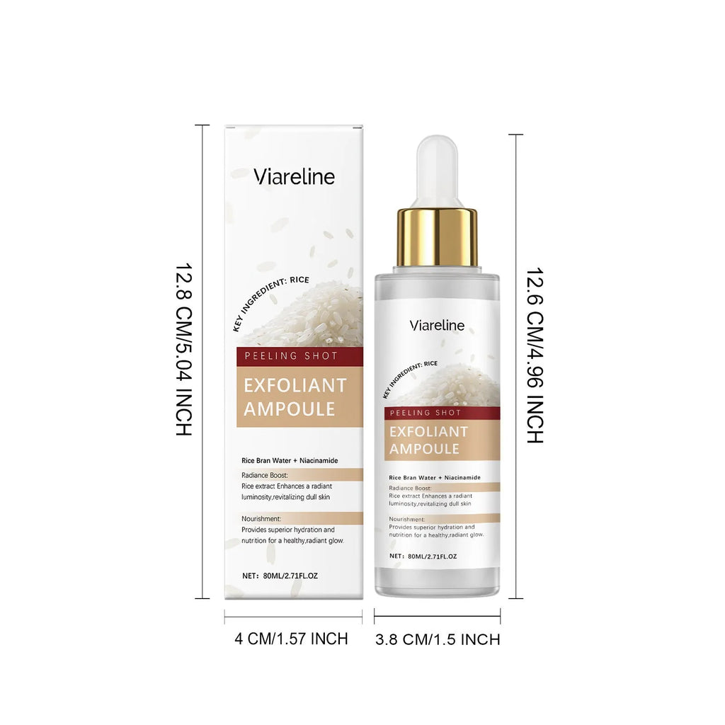 80ml bottle of exfoliating and moisturising facial liquid with salicylic acid and hyaluronic acid.
