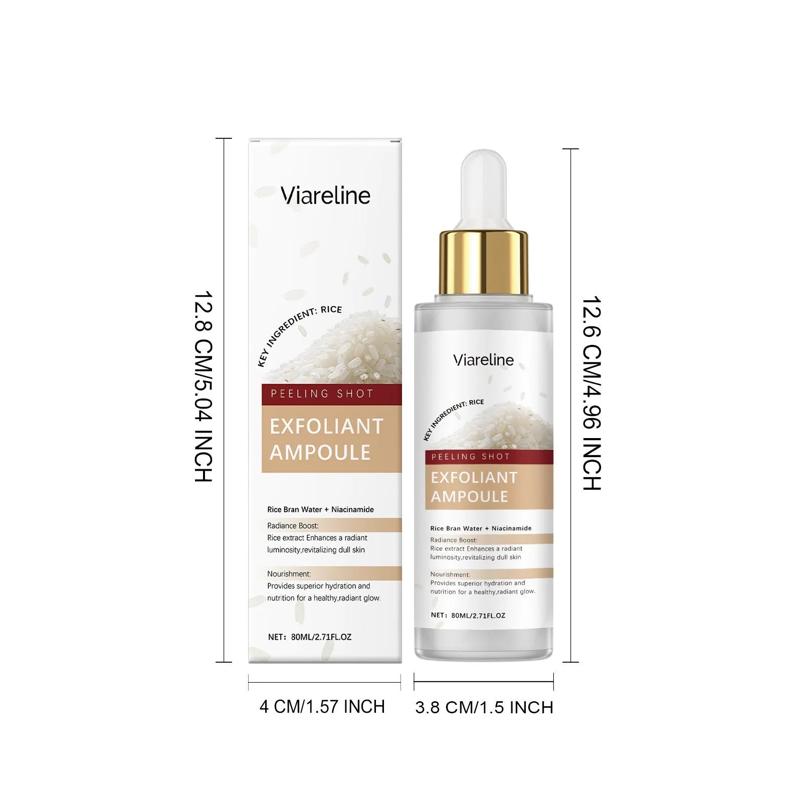 80ml bottle of exfoliating and moisturising facial liquid with salicylic acid and hyaluronic acid.