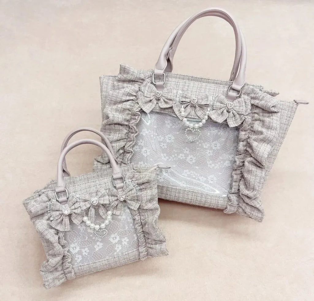 Badge Bar Zha handheld diagonal cross bag for women small size 32cm upper length polyester lining