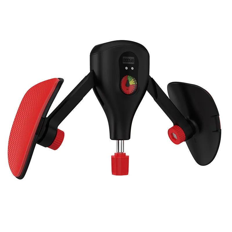 Men's black and grey Kegel trainer for PC muscle exercise with strap and handle attachment options.