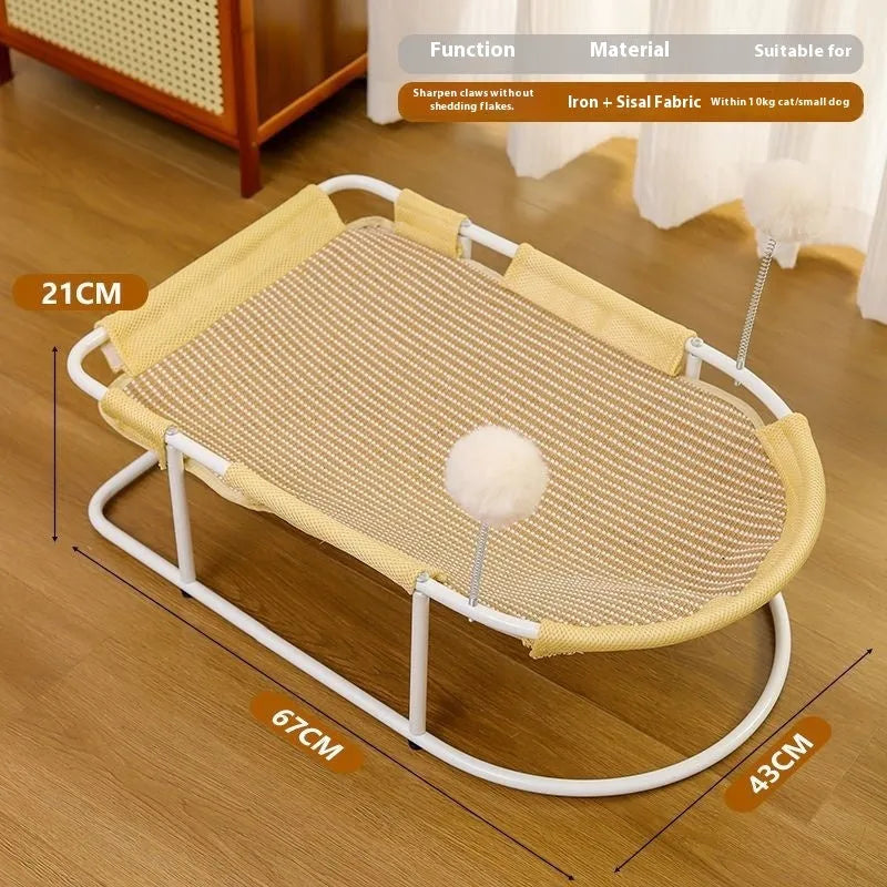 Large grey fabric pet kennel with breathable design for cats or small dogs