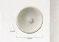 Japanese-style simple silent wall lamp with resin shade in warm white light.