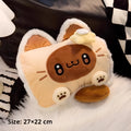 New charging explosion-proof plush cover hot-water bag in Flower Siamese Kitten pattern with double side heating